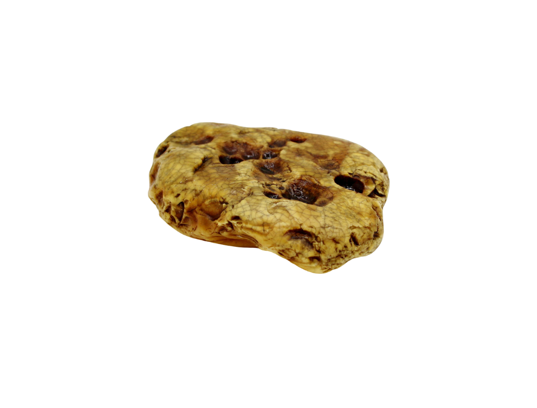 Rohbernstein aus Bitterfeld 35 g, gelb/marmoriert – Bild 2