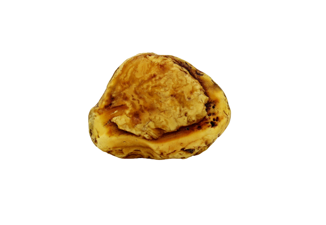 Rohbernstein aus Bitterfeld 35 g, gelb/marmoriert