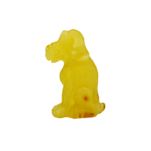 Tierfigur Hund aus echtem Bernstein (Handmade)