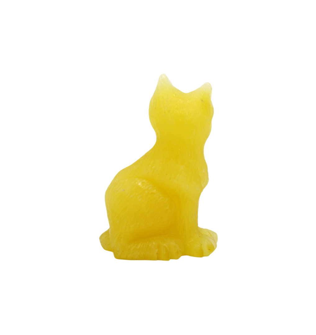 Tierfigur Katze aus echtem Bernstein (Handmade) – Bild 3